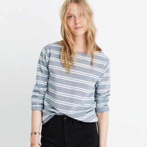 Madewell Chambray Herald Striped Top